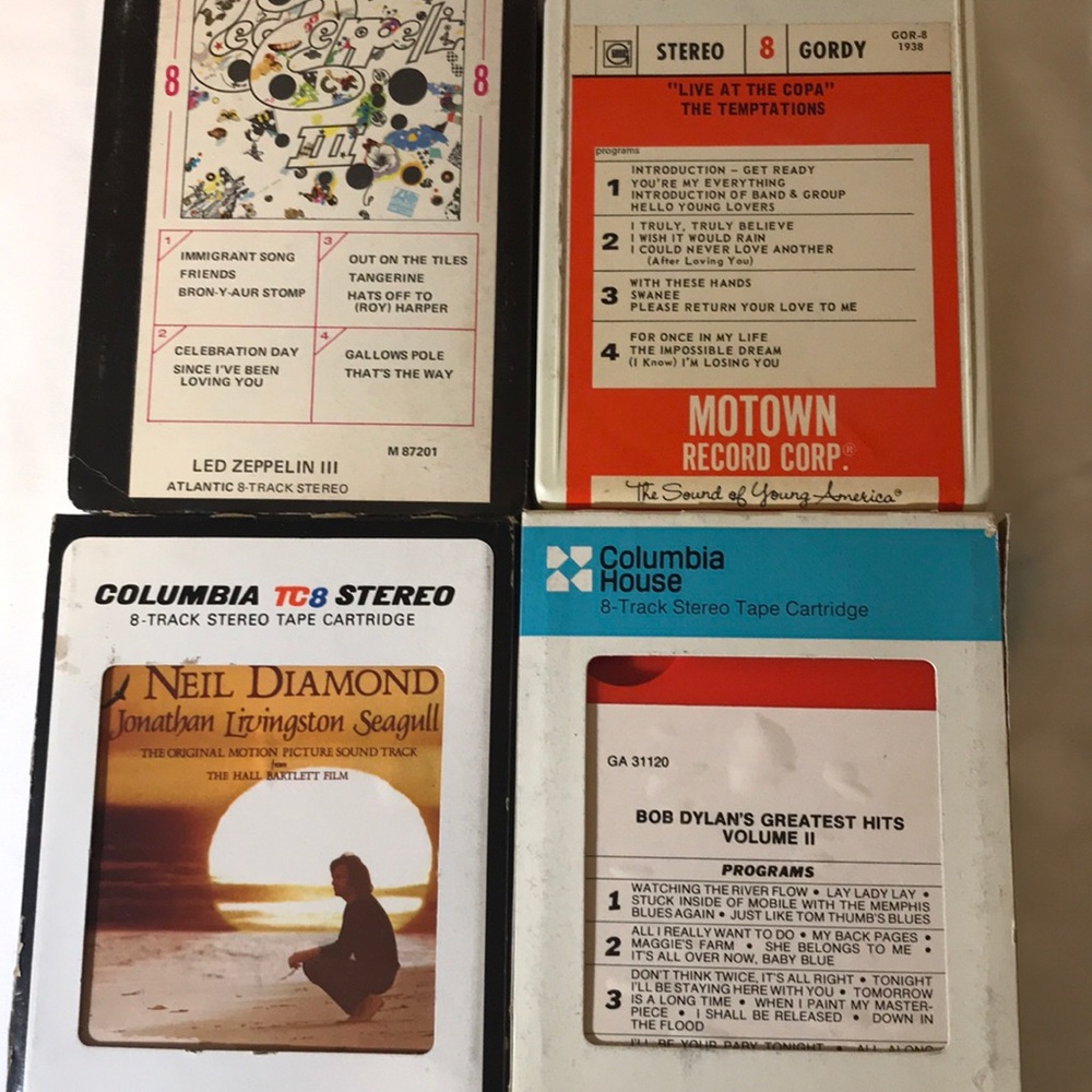 4 8track tapes